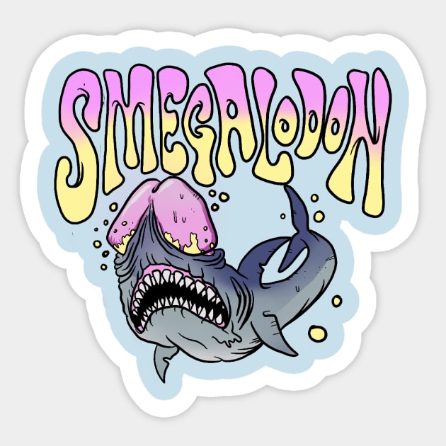 Smegalodon Sticker by Brownlazer